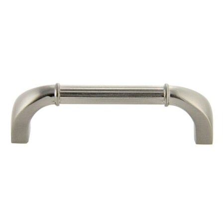 Crown 4-1/2" Deco Cabinet Pull 3-3/4" Center to Center Satin Nickel Finish CHP80281SN